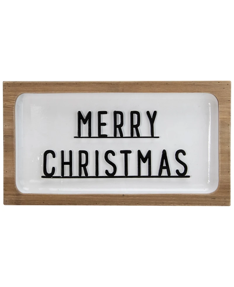 Northlight 3D Wooden "Merry Christmas" Wall or Tabletop Sign 13-Inch