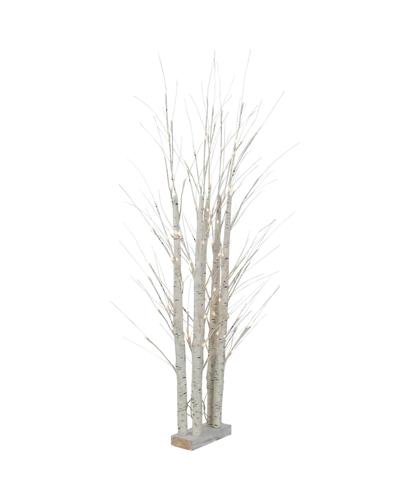 Northlight 4' White Birch Twig Tree Cluster Christmas Decoration