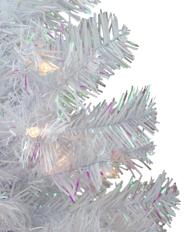 Northlight 2' White Iridescent Pine Artificial Christmas Tree
