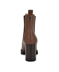 Nine West Women's Kort Lug-Sole Block Heel Dress Booties