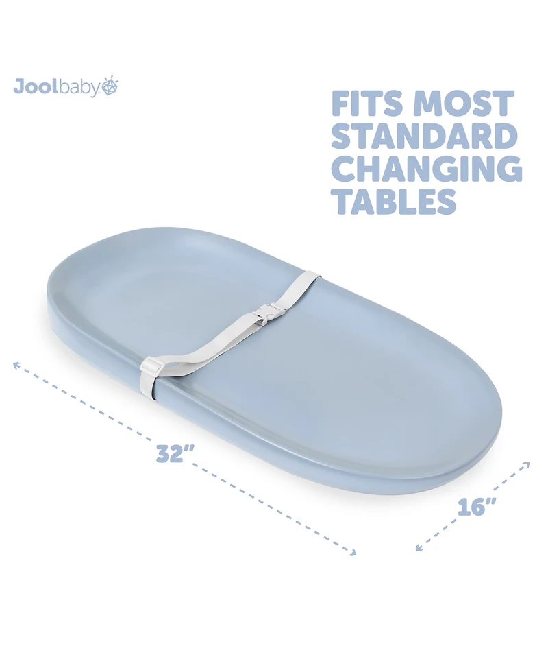 Jool Baby Waterproof Changing Pad - Easy to Clean, Lightweight & Portable Large Foam Cushion for Comfort