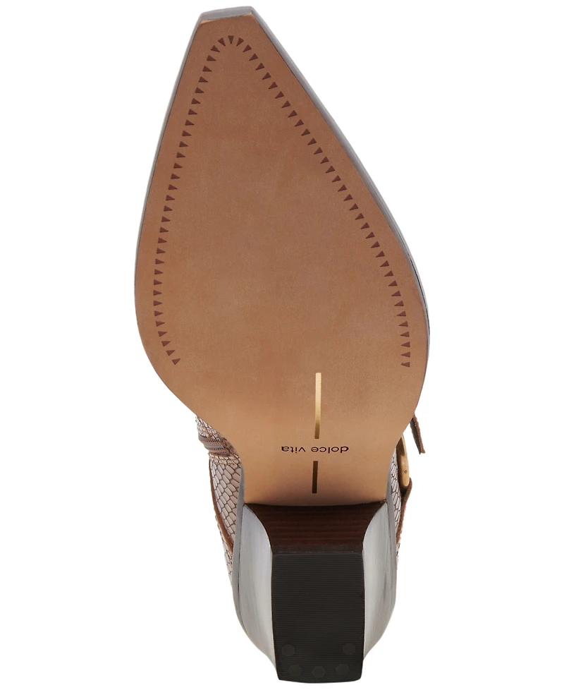 Dolce Vita Women's Rave Pointed-Toe Buckled Dress Booties