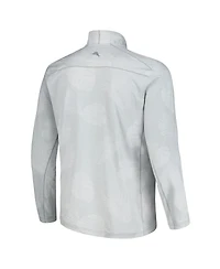 Tommy Bahama Men's Gray Nebraska Huskers Delray Frond IslandZone Half-Zip Jacket
