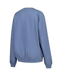 Soft as a Grape Women's Navy Houston Astros Pigment Dye Pullover Sweatshirt