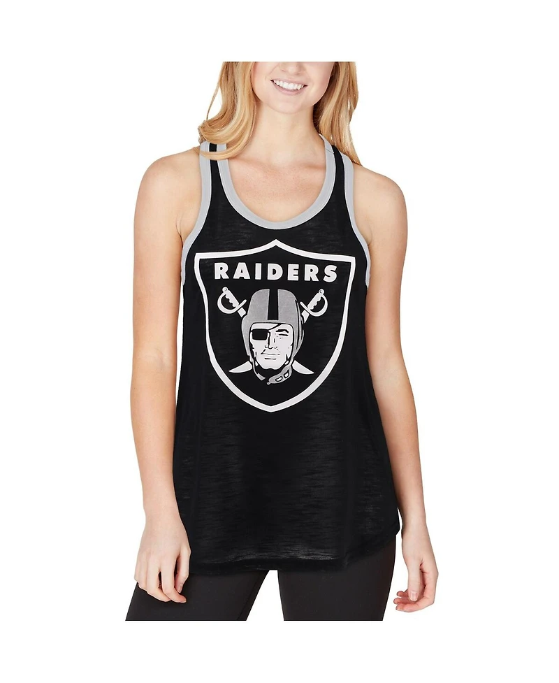 G-iii 4Her by Carl Banks Women's Black Las Vegas Raiders Tater Tank Top