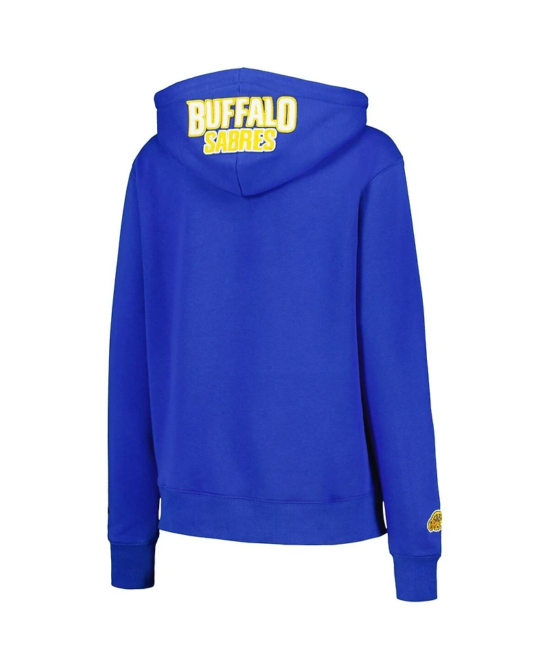 Pro Standard Women's Royal Buffalo Sabres Classic Chenille Pullover Hoodie