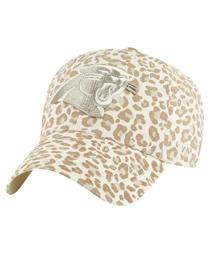 '47 Brand Women's Natural Carolina Panthers Panthera Clean Up Adjustable Hat