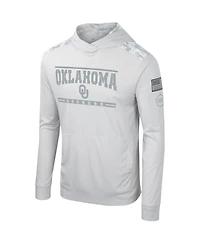 Colosseum Men's Gray Oklahoma Sooners Oht Military Appreciation Long Sleeve Hoodie T-Shirt