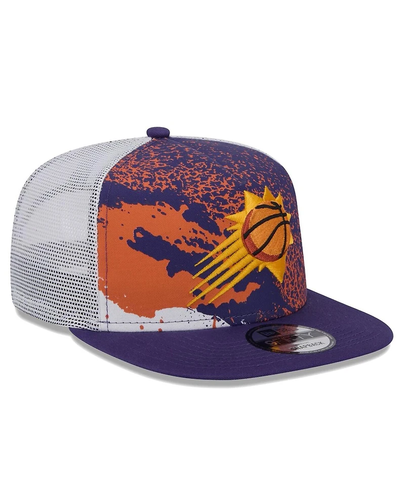 New Era Men's Purple Phoenix Suns Court Sport Speckle 9FIFTY Snapback Hat
