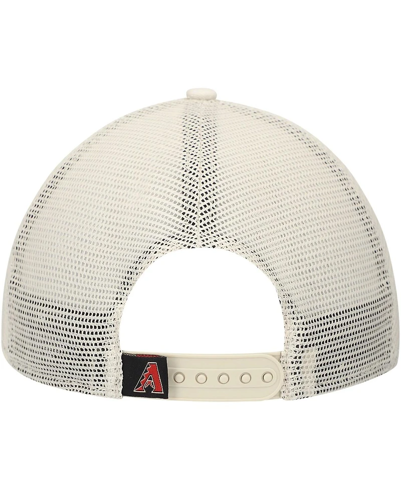 New Era Men's Stone Arizona Diamondbacks Game Day 9TWENTY Adjustable Trucker Hat