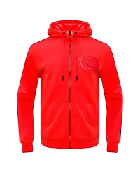 Pro Standard Men's Scarlet San Francisco 49ers Triple Tonal Full-Zip Hoodie