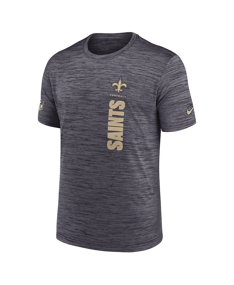 Nike Men's Black New Orleans Saints 2024 Sideline Velocity Performance T-Shirt