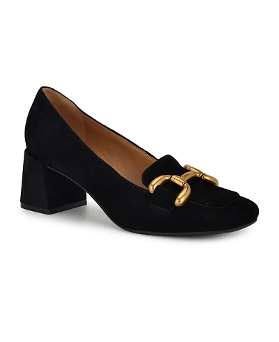 Nine West Women's Veepe Bit Block Heel Loafers