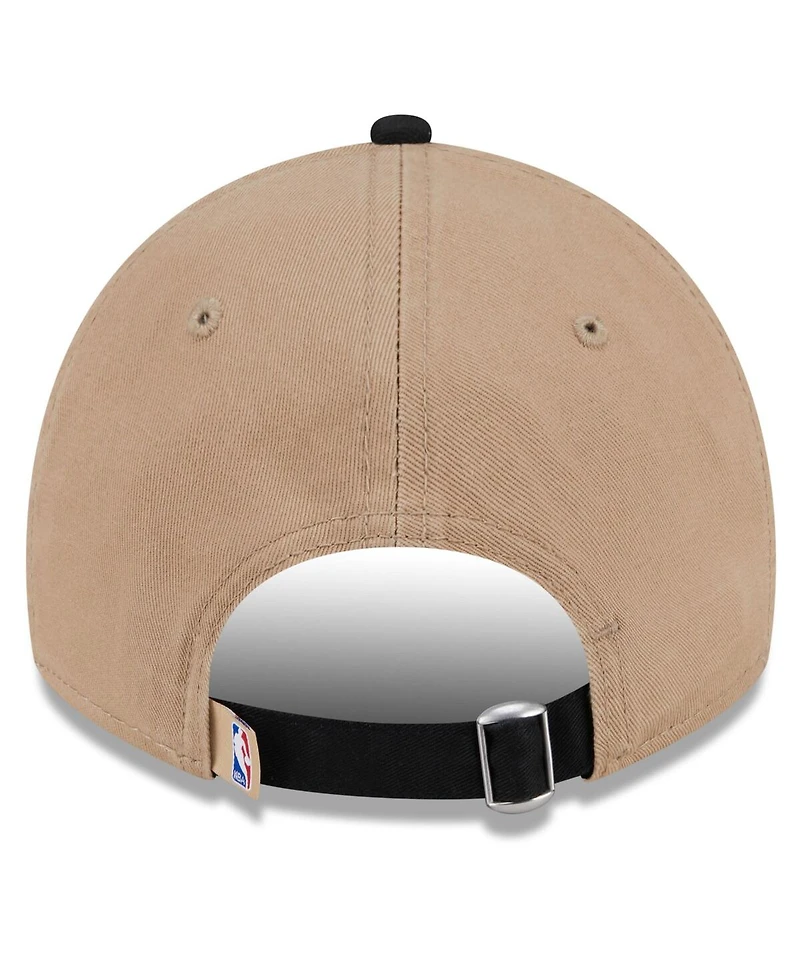 New Era Men's Tan/Black Sacramento Kings 2024 Nba Draft 9TWENTY Adjustable Hat