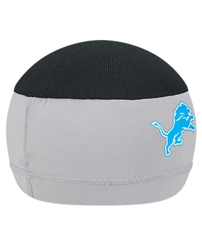 New Era Men's Gray Detroit Lions Nfl Training Coolera Skully Cap