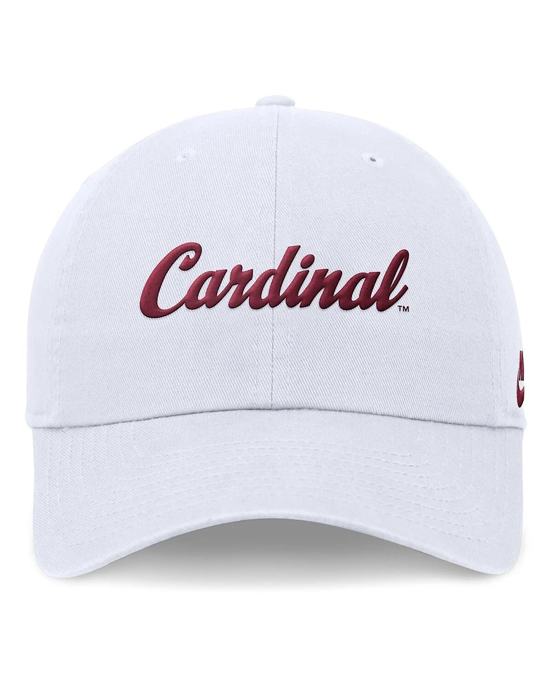 Nike Men's White Stanford Cardinal Legacy Club Performance Adjustable Hat