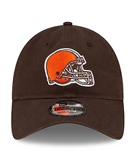 New Era Men's Brown Cleveland Browns Core Classic Primary 9TWENTY Adjustable Hat