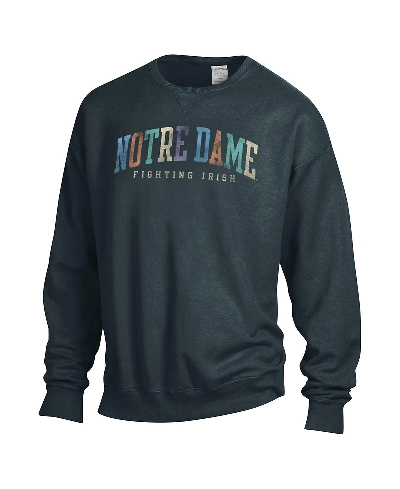 Comfortwash Women's Gray Notre Dame Fighting Irish Oversized Pullover Sweatshirt