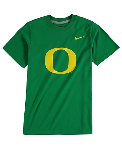Nike Big Boys and Girls Green Oregon Ducks Cotton Logo T-Shirt