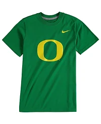 Nike Big Boys and Girls Green Oregon Ducks Cotton Logo T-Shirt