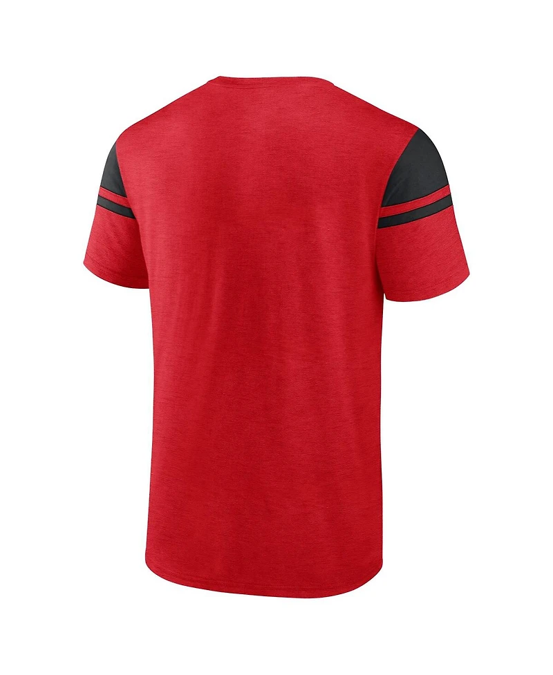 Fanatics Men's Red Kansas City Chiefs Old School Play Slub T-Shirt