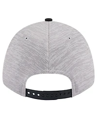 New Era Men's Heather Gray/Black Miami Heat Active Digi-Tech Two-Tone 9FORTY Adjustable Hat