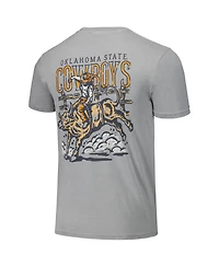 Image One Men's and Women's Gray Oklahoma State Cowboys Hyper Local Bull Ride T-Shirt