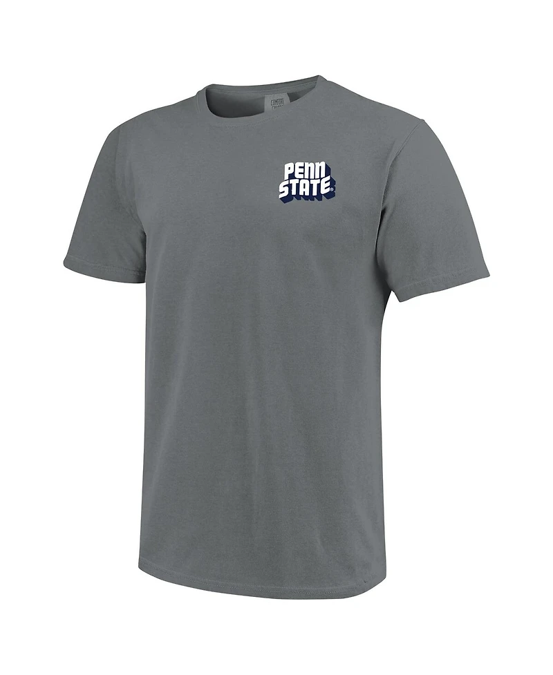 Image One Men's and Women's Charcoal Penn State Nittany Lions Hyper Local Welcome to Postcard T-Shirt