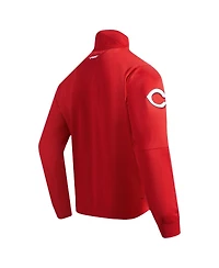 Pro Standard Men's Red Cincinnati Reds Fast Lane Full-Zip Track Jacket