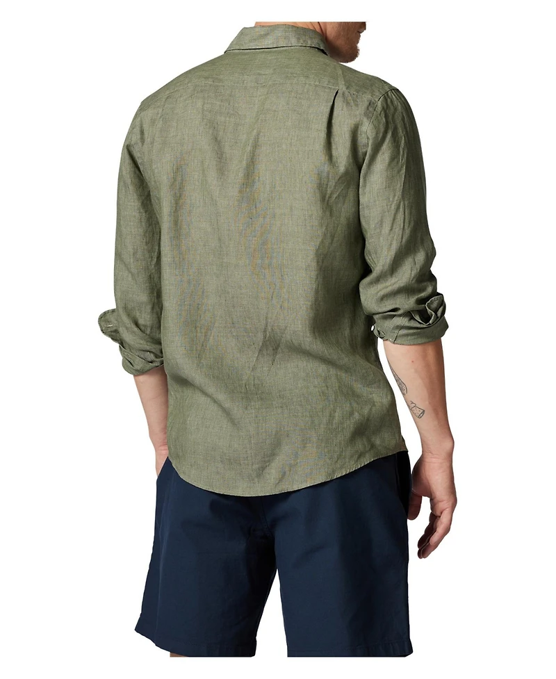 Rodd Gunn Men's Coromandel Linen Long Sleeve Slim Fit Shirt