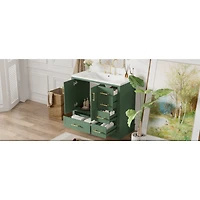 Streamdale 36" Traditional Bathroom Vanity with Resin Sink
