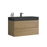 Streamdale 36" Natural Oak Vanity w/ Sink & Ample Storage