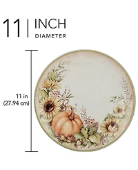 Certified International Autumn Breeze Dinner Plates, Set of 4