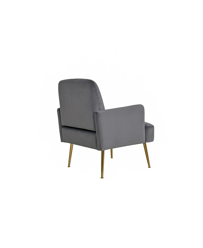 Hulala Home Rosa Contemporary Upholstered Armchair with Metal Legs