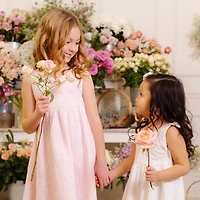 Hope & Henry Toddler Girls Sleeveless Bow Shoulder Swing Dress