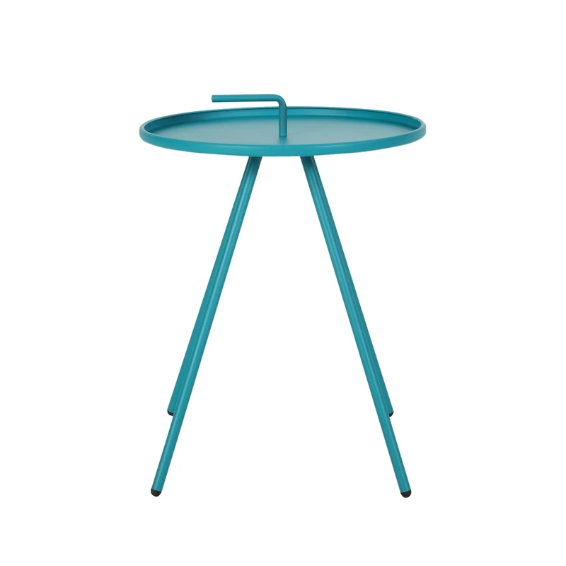 Streamdale Modern Side Table With Handle And Durable Steel Frame