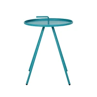 Streamdale Modern Side Table With Handle And Durable Steel Frame