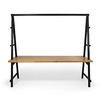 Streamdale Acacia Wood Dining Table With Plant Hanger (88.5")