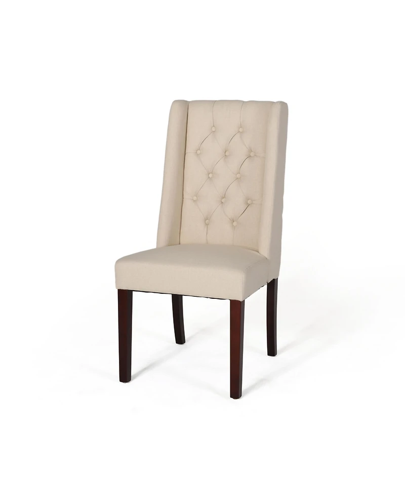 Streamdale Tufted Diamond Stitch Dining Chair With Wingback Design