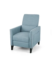 Streamdale Contemporary Push-Back Recliner With Studded Accents