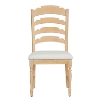 Streamdale Vintage Serrated Back Dining Chairs (Set of 4)