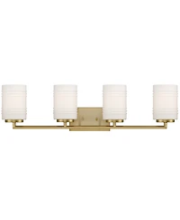 Designers Fountain Leavenworth 33" Metal 4 Light Vanity