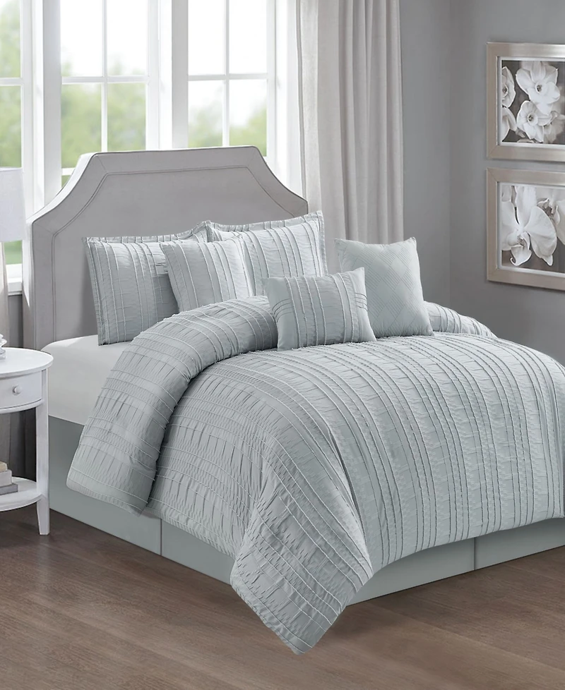Stratford Park Katniss Stripe 7-Pc. Comforter Set, California King