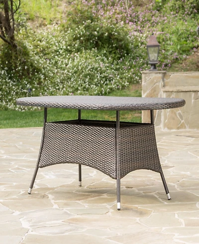 Streamdale Furniture Ramsey Outdoor Oval Wicker Dining Table