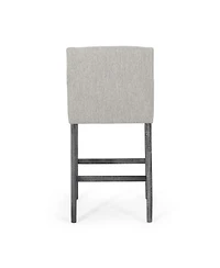 Streamdale Contemporary Upholstered Counter Stools With Armrests (30.5" Height)