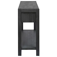 Streamdale Acacia Veneer Console Table with Drawers and Shelf