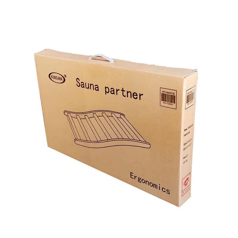 Streamdale Hemlock Round Stick Sauna Backrest for Comfort and Posture