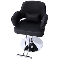 Simplie Fun Hydraulic Barber Chair with Wide Seat and Stainless Steel Footrest