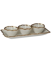 Certified International Regency 4 Pc. Tray and Condiment Bowls