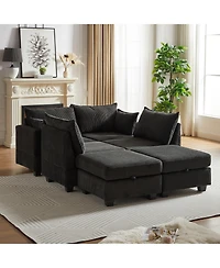 Streamdale Furniture Flexible Modular Sectional Sofa with Storage